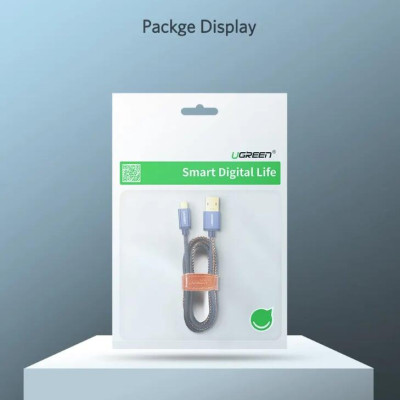 Ugreen UG40344US250TK 1M màu Xanh Cáp sạc USB TypeC cao cấp - HÀNG CHÍNH HÃNG