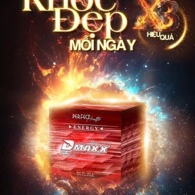 DMAXX thức uống bổ sung vitamin năng lượng không đường DAMODE 50 gói màu đỏ mỗi gói 2,2gr