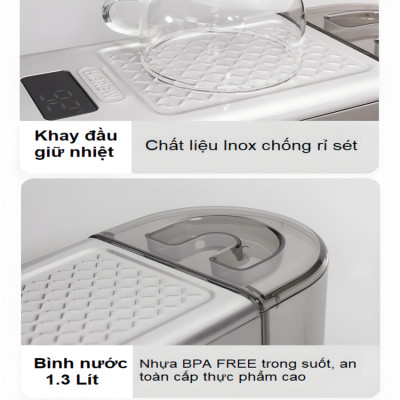 Máy pha cà phê bán tự động Espresso, Cappuccino, Latte thương hiệu HiBREW H10B cao cấp - Hàng Chính Hãng