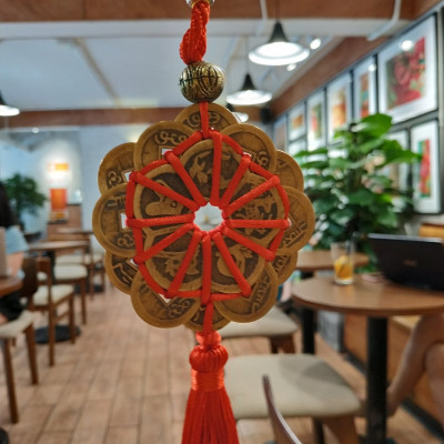 Dây treo đồng tiền hoa mai tài lộc