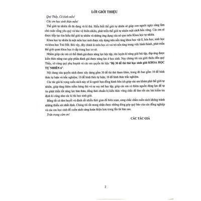 Bộ 30 Đề Thi Thử Học Sinh Giỏi Khoa Học Tự Nhiên 6 (Theo Chương Trình Giáo Dục Phổ Thông Mới) OPA