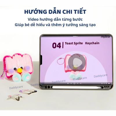 Kẽm nhung làm hoa, kẹp tóc DIY cho bé Mideer Chenille Stem Craft Collection