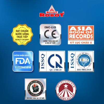 Máy Lọc Nước RO Hydrogen Kiềm Chức Năng Nóng Thông Minh Lạnh ROBOT HydroElite-9 - Hàng Chính Hãng 