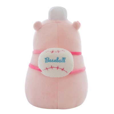 Thú nhồi bông capybara hồng đeo balo dễ thương - Size từ 35cm đến 55cm - Móc khoá gấu bông Capybara