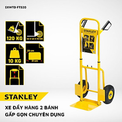 Xe Đẩy Tay 2 Bánh Cao Cấp Stanley FT520 (Tải Trọng 120kg)