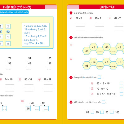 Sách - Rèn Kĩ Năng Tính Nhanh Tính Nhẩm 1, Cộng Trừ Trong Phạm Vi 10, 20, 100