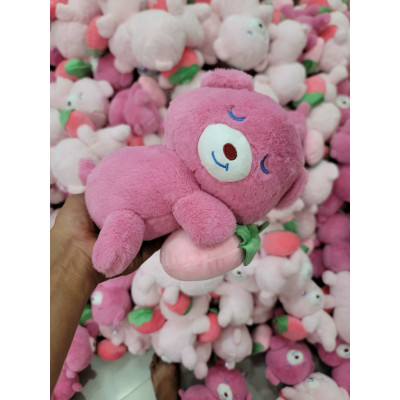 Gấu dâu lotso ngồi, nằm nghiên, lotso nguyên bản cute nhiều mẫu mã - Size 20cm - Quà tặng thú nhồi bông gấu dâu dễ thương - Gối ôm mềm mịn cho bé.