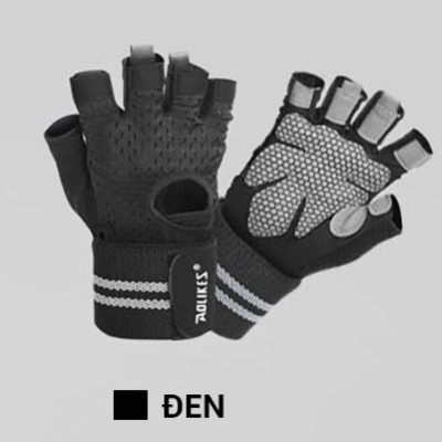Găng tay thể thao Nam - Nữ có quấn bảo vệ cổ tay Aolikes 113B