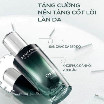 Tinh chất chống lão hóa sớm đa tầng OHUI Prime Advancer De-Aging Ampoule Serum 50ml