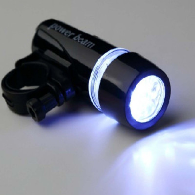 Bộ đèn pin gắn xe đạp và đèn chiếu hậu 5 LED WJ-101 (Đen đỏ) 206211 m