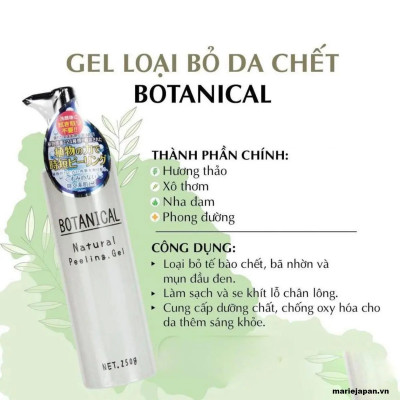 Gel loại bỏ da chết botanical 250g/chai