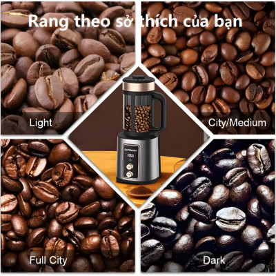 Máy rang hạt cà phê không khí dùng cho gia đình cao cấp Cafemasy CCR-1209R2 - Bảo Hành 12 Tháng (Hàng Nhập Khẩu)