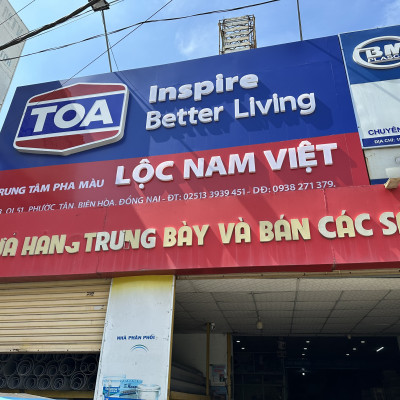 Sơn nước Toa thoải mái lau chùi siêu bóng màu xám 8268 _18L