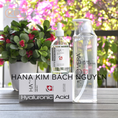 Combo Siêu Cấp Ẩm HA Plus 100ml Và Gel Lô Hội Aloevera Tặng 50g Mặt Nạ Dẻo (Hàng Chính Hãng)