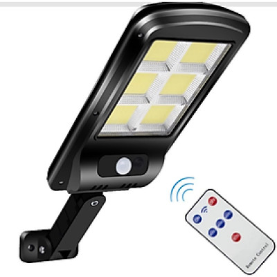 Đèn năng lượng mặt trời liền thể 120 LED COB siêu sáng (cảm biến chuyển động, cảm biến ánh sáng, công suất 60w) - có điều khiển