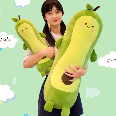 Gối ôm trái bơ dài, quả bơ dài siêu mềm mịn đáng yêu (50cm--->110cm) vải miniso mềm mịn êm ái - Thú bông trái bơ, quả bơ dài dễ thương