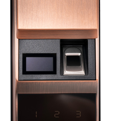 Khóa điện tử vân tay Makoto dòng Shogun A màu đồng Ngôn ngữ hoàn toàn Tiếng Việt