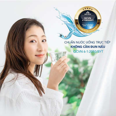 Máy lọc nước RO nóng lạnh 10 cấp lọc Hòa Phát HWBR3B1021T - đạt chuẩn uống trực tiếp tại vòi - bảo hành 36 tháng - Hàng Chính Hãng