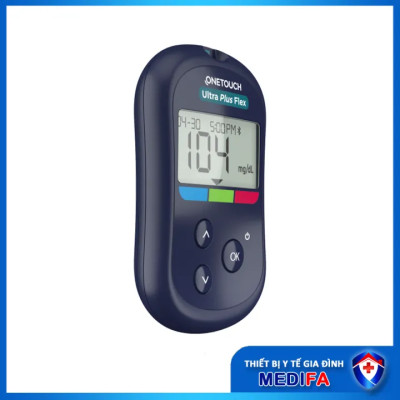 Máy Đo Đường Huyết OneTouch Ultra Plus Flex Kèm 25 Que Thử và Hộp 25 Kim Lấy Máu