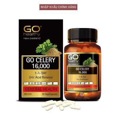 Bộ Sản Phẩm Tăng Cường Sinh Lực, Sinh Lý Nam Cho Người Bị Gout: Viên Gout Go Celery 16000mg 30 Viên, Viên Tăng Cường Sinh Lý Nam Go Man Plus 30 Viên
