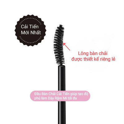Mascara Chuốt Mi Dày Và Rậm Lông Mi Chống Trôi Kissme Heroine Make (Không Vỏ Hộp)