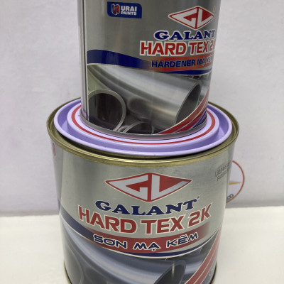 Sơn sắt mạ kẽm không cần lót Galant Hard Tex 2K Board Black F488 1L/bộ