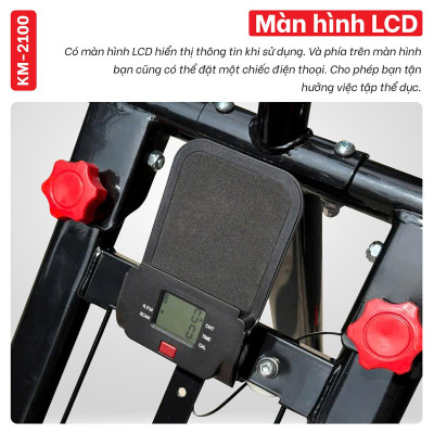 BG Máy Leo Núi Tại Nhà KM-2100 RED Máy Leo Bậc Thang Gấp Gọn Tại Nhà An Toàn, Tiện Lợi, Hiệu Quả (hàng nhập khẩu)