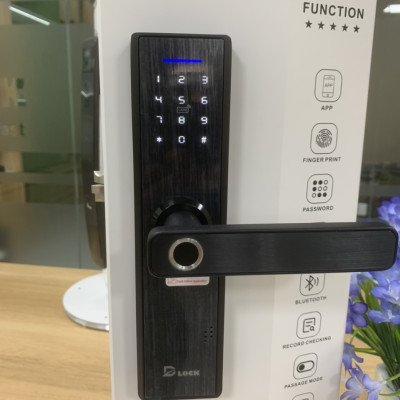 Khóa cửa vân tay thông minh điện tử cao cấp dùng app cửa nhôm, cửa gỗ, cửa lõi thép chống nước, Khóa Smart Lock bảo hành 30 tháng Chính Hãng DILLOCK DL835