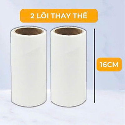 Cây lăn bụi giường 24cm, cây lăn bụi cán dài kèm lõi lăn bụi, hút bụi giường nệm, dính lông mèo, quần áo sàn thảm.