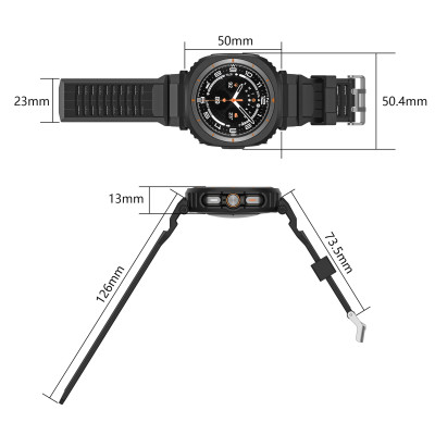 Ốp Case bảo vệ tích hợp dây đeo cho Samsung Galaxy Watch Ultra 47mm - Hàng Chính Hãng