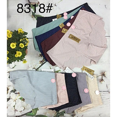 Quần Lót Nữ - 5 Quần Su Sọc Viền Đùi Gợn Sóng  (giao màu ngẫu nhiên)