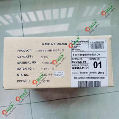 Lăn Khử Mùi SCION Brightening Roll-on 75ml Nhập USA - Ngăn Mùi Hôi Nách - Không Làm Ố Áo - Làm Sáng Da Dưới Cánh Tay