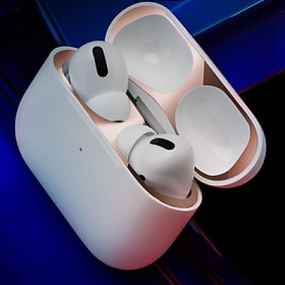 Miếng Dán Kim Loại Mỏng Chống Bụi Cho Case Airpods Pro 2 - Hàng Chính Hãng