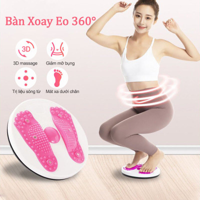 Đĩa xoay eo kèm hộp  ,bàn xoay eo 360 độ tập thể dục giảm cân tại nhà an toàn ,nhỏ gọn và tiện lợi