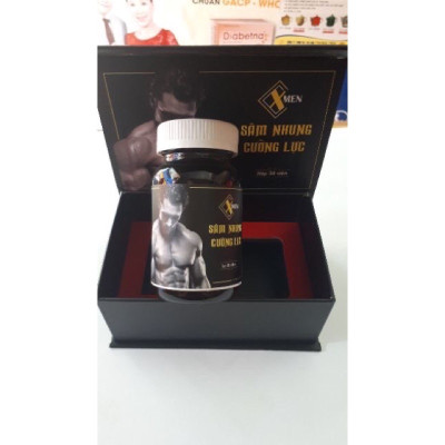 ￼SÂM NHUNG CƯỜNG LỰC, hộp 30 viên Vinaphar  - Bổ thận tráng dương, cố tinh, tăng cường chức năng thận.