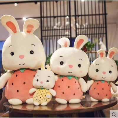 Gấu Bông Thỏ Trái Cây Siêu Mềm Mịn Siêu Đáng Yêu (25cm---->60cm) Vải Miniso 4 Chiều Mềm Mại Êm Ái, An Toàn Cho Người Sử Dụng