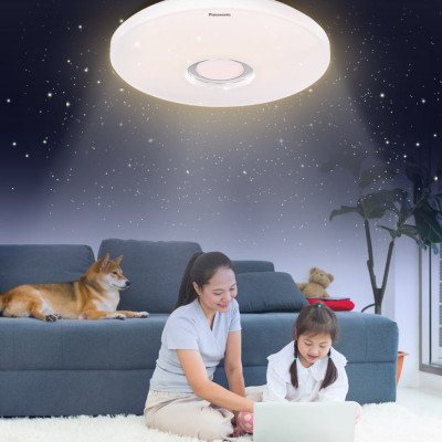 Đèn trần Starry PANASONIC HHXZ201688 21W cho phòng ngủ hiệu ứng ánh sáng lấp lánh, chế độ ngủ, thư giãn, hẹn giờ
