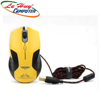 Chuột Newmen G7+ Plus Wired (Vàng, Đen) Hàng Chính Hãng