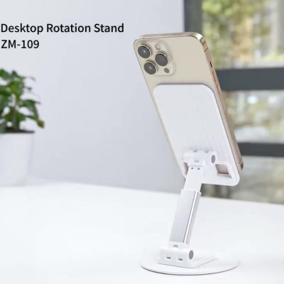 Giá đỡ kệ đỡ cho điện thoại xoay 360 độ hiệu WIWU Destop Rolation Stand ZM-109 - thay đổi chiều cao, xoay mọi góc độ, gấp gọn gàng khi không sử dụng - Hàng nhập khẩu
