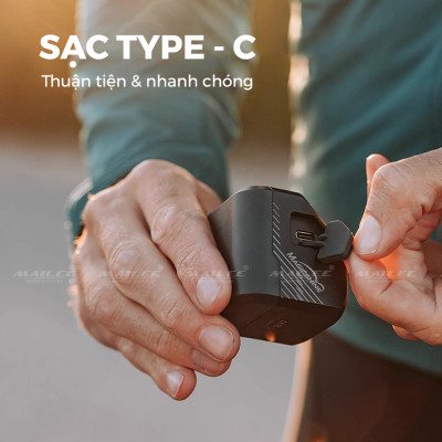 Đèn Xe Đạp Cao Cấp Magic CBL-1600 lumens, pin dung lượng 4000 mAh, tối đa 11h sáng, có chế độ cos/ pha cắt sáng tránh chói, đi kèm giá đỡ và remote (full đủ phụ kiện) - Mai Lee