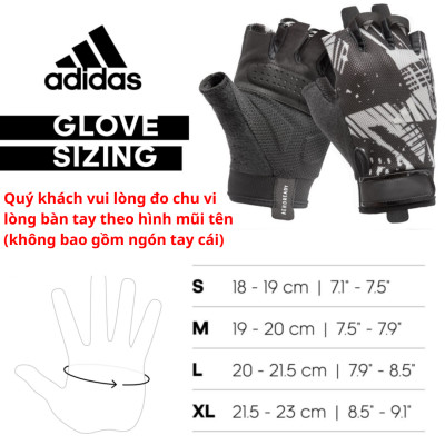 Găng Tay Thể Thao ADIDAS ADGB-1500AB Essential Training Gloves - Phụ Kiện Thể Thao Chính Hãng