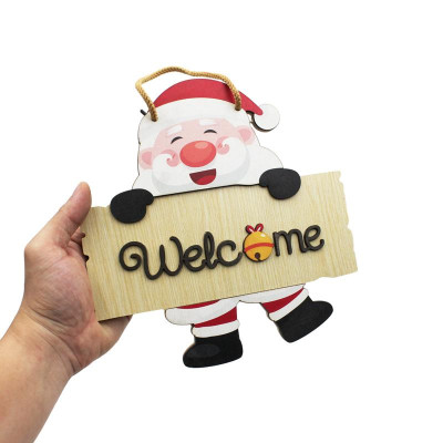 Bảng Gỗ Treo Tường Trang Trí Giáng Sinh - Bách Mộc - Noel Welcome