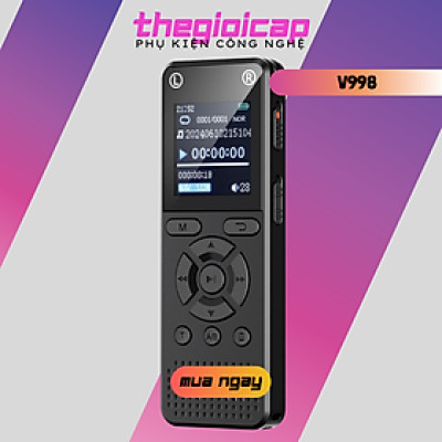 Máy Ghi Âm Chuyên Nghiệp V998 Bộ Nhớ Trong 64GB - Hàng Nhập Khẩu