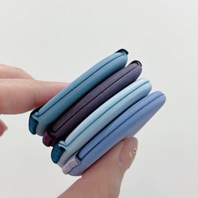 Bông phấn cushion 2 mặt màu xanh VACOSI - Túi 2 cái - BP53-02