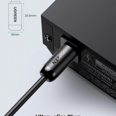 Ugreen UG70893AV122TK 3M cáp quang Toslink Optical đầu mạ vàng 24k âm thanh 7.1 màu đen - HÀNG CHÍNH HÃNG