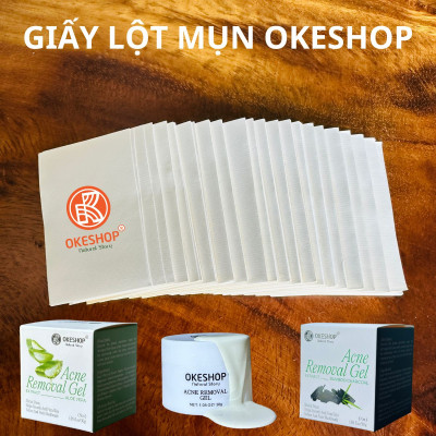 Giấy Lột Mụn Cám - Mụn Đầu Đen OKESHOP - Giải Pháp Cùng Gel Lột Mụn OKESHOP 600 tờ