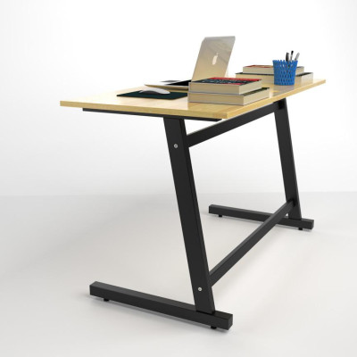 Bàn IBIE Rec-Z Chân Trắng - Màu Cánh Gián