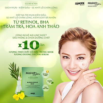 Mặt nạ tinh chất cô đặc cho da dầu da mụn BLEMISH RECUE MASK DAMODE 3 cái dùng thử 