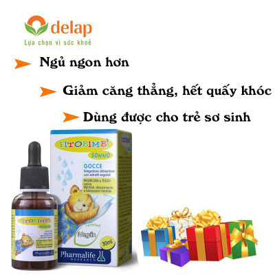 Pharmalife Fitobimbi SONNO giúp bé ngủ ngon, sâu giấc, Lọ nhỏ giọt 30ml