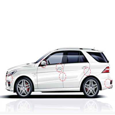 Miếng dán cao su chống trầy gắn cửa dùng cho ô tô Baseus Airbag Bumper Strip (bộ 4 cái, trong suốt) - Hàng chính hãng